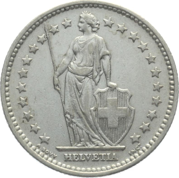 Preview: 2 Franken 1905 B - fast vorzüglich